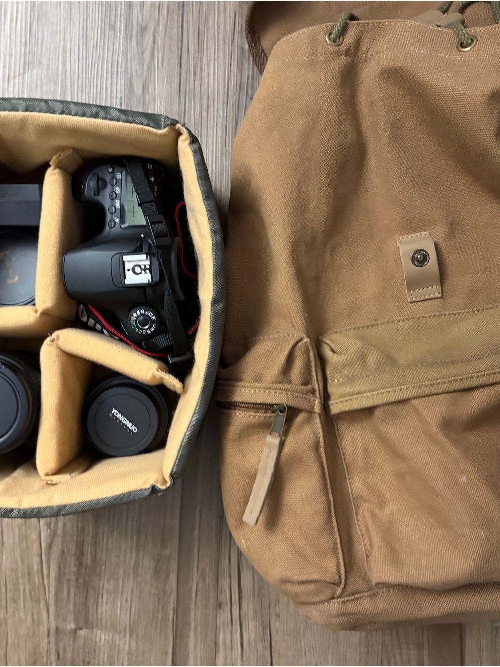 Caden Canvas Camera Backpack - Picture 6 of 7